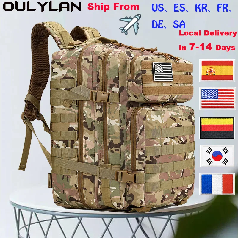 

Oulylan Tactical Backpacks 45L Large Capacity Man 3 Days Molle Assault Bags For Outdoor Trekking Camping Backpack