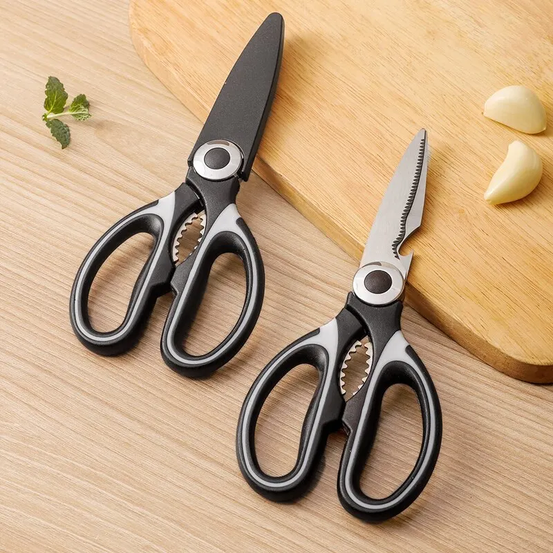 Thickened Multifunctional Kitchen Food Scissors Household Stainless Steel  Panda Scissors Large Scissors - AliExpress