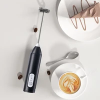 Wireless Milk Frother Electric Type-C Handheld Blender Stainless Steel Mini Coffee Maker Whisk Mixer For Coffee Cappuccino Cream 2