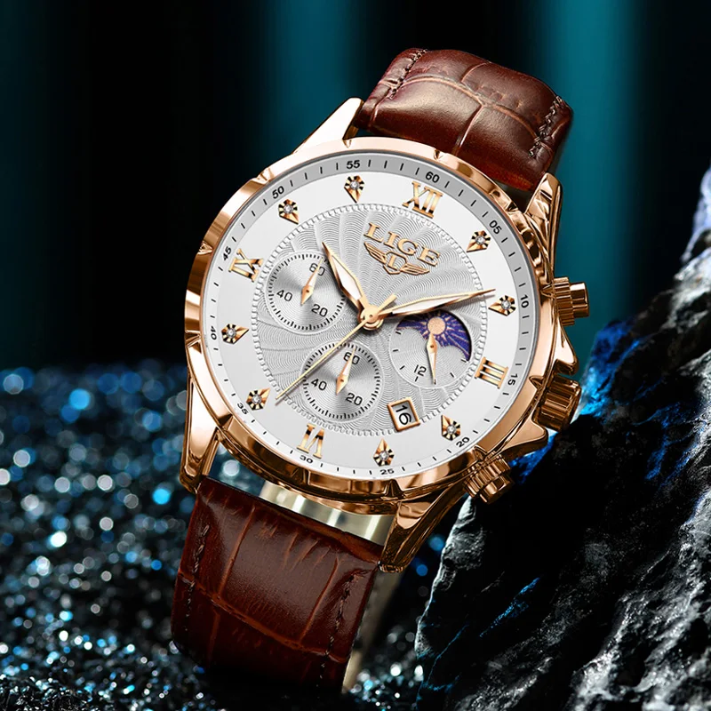 LIGE Men's Luxe Chrono Watch