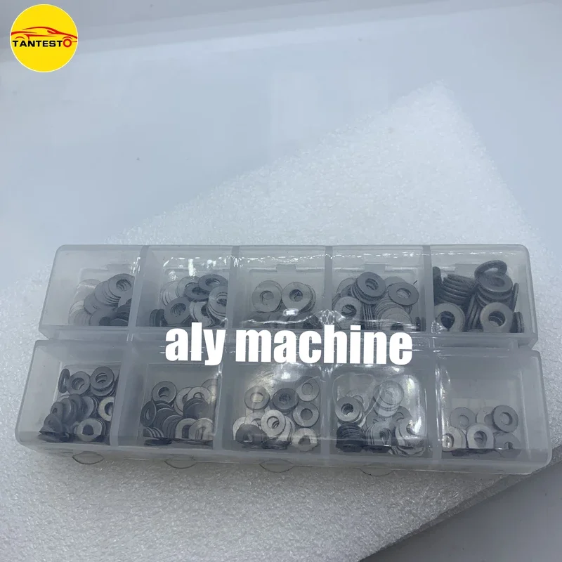 Injector Washer Shims TANTESTO 500PCS 3x7.2mm 4X9mm Diesel Common Rail Injector Pressure Adjusting Washer Gaskets for Cummins STR AOWEI