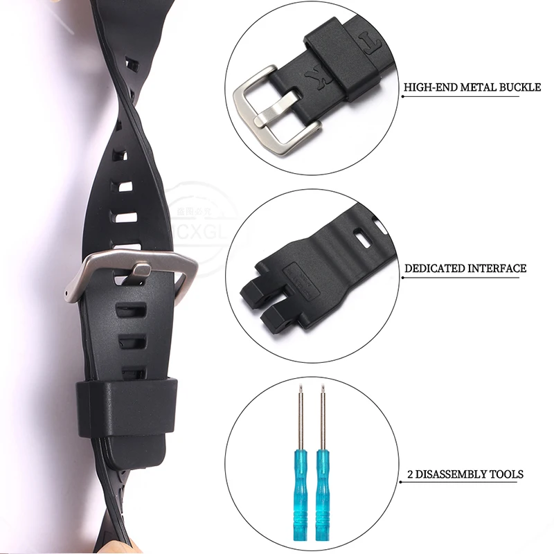 Rubber Strap Suitable For Casio ProTrek PRW3000/3100/6000