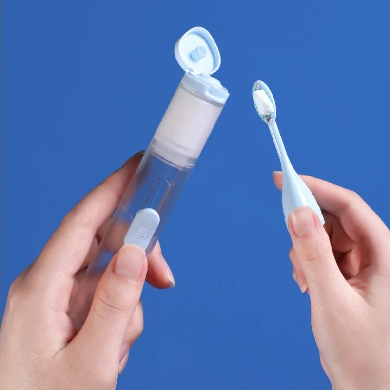Soft Toothbrush Toothbrush Set Portable Toothbrush 1PC Travel Folding Super Soft Bristle Can Hold Toothpaste