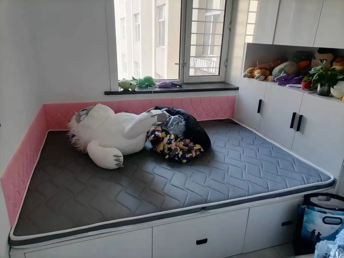 Description Picture 3 of itemFoldable Coconut Palm Mattresses Breathable Tatami Mat Modern Bedroom Furniture Hard Home Student Dormitory Storage Mattress 6cm