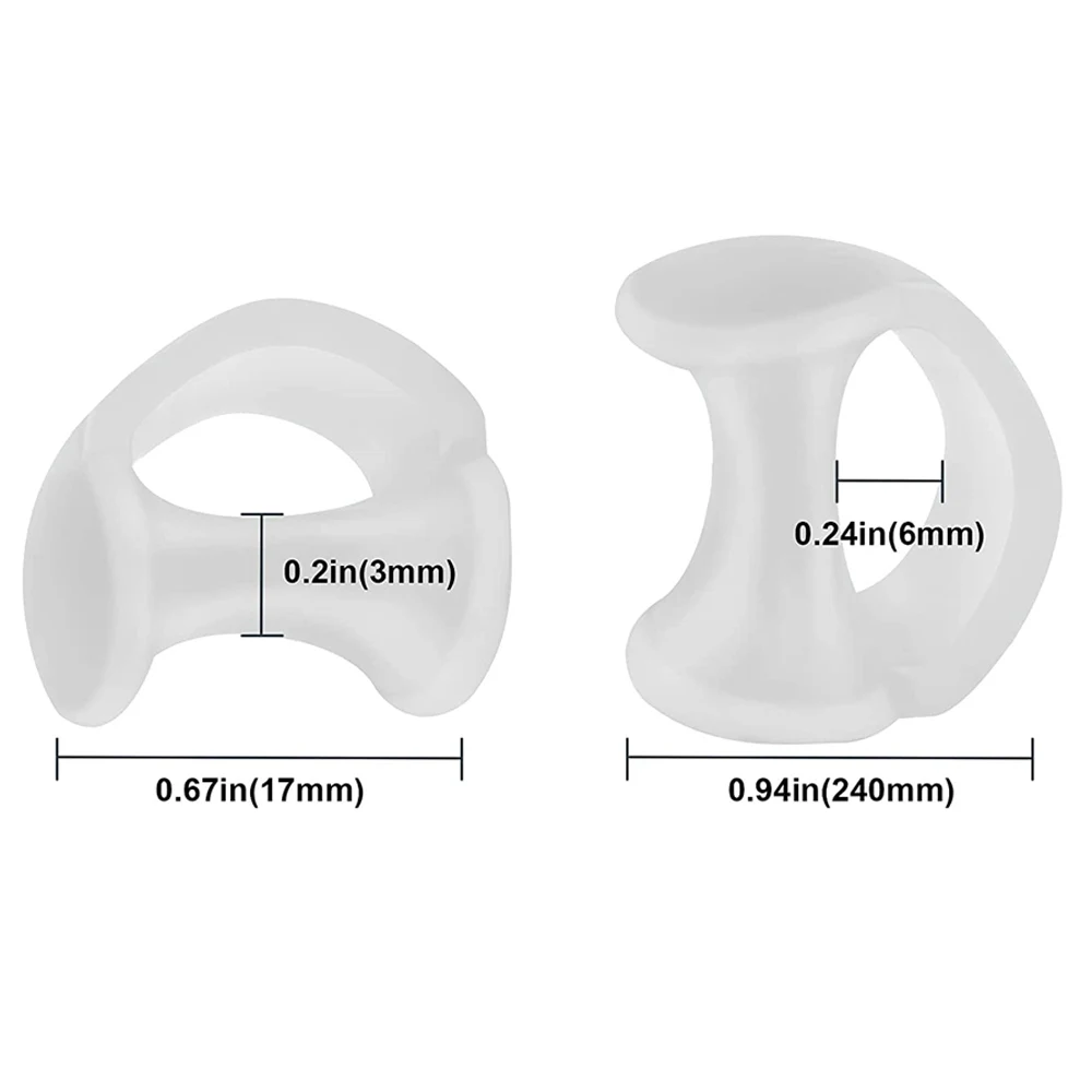 Toe Separators Finger Feet Protector 2pcs Gel Toe Separator Pinky Toe Spacers Little Toe Cushions for Preventing Rubbing Tool
