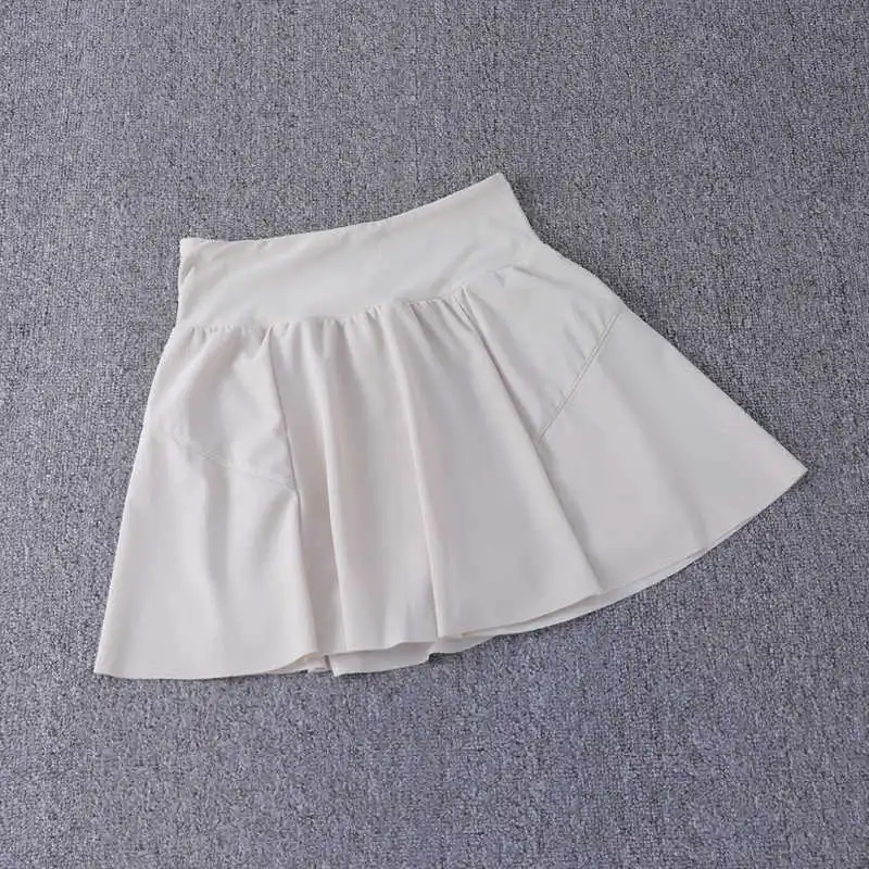 Ladies Sports 2 in 1 Tennis Running Outdoor Skirt Hidden Elastic Band Design With Side Pocket Nylon Golf Yoga Skirts for Women