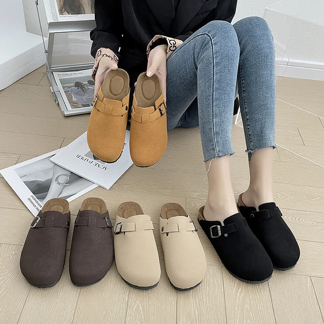 2022 Women Men Mules Flat Sandals Slides Slippers Insole Platform