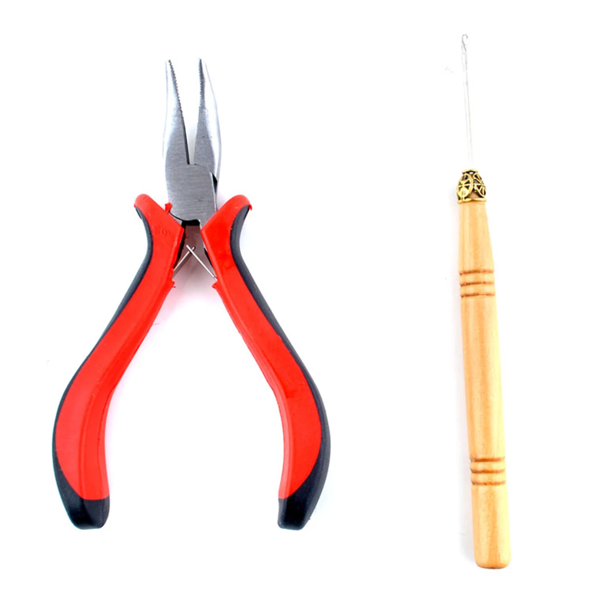 Pliers and Pulling Needle Hair Extensions Pliers Professional Hair Extension Tools
