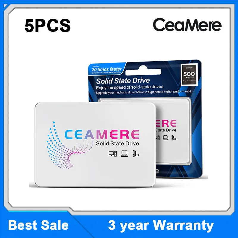 CeaMere 2.5 SSD 5PCS 480GB 512GB 1TB 120GB 128GB 240GB 256GB Free