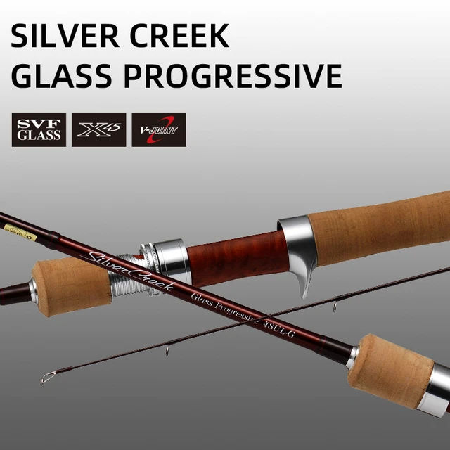 Original DAIWA SILVER CREEK Glass Progressive Native Stinger STREAM  TWITCHER Trout Fishing Rod 2 Sections