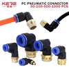 PL Elbow pneumatic Air Connector 1/8 "1/4" 3/8 "1/2" Male pneumatic thread tube Fitting tube Air Push In Mount OD 4 6 8 10 12mm