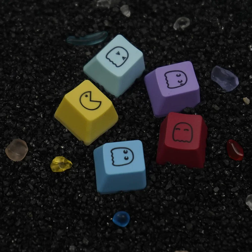 Npkc-bonito Emoticons Keycaps Oem Dsa Suplementar Keycap Pbt Material para Teclado Mecânico Keycaps Faça Você Mesmo Jogo Pcs - Imagem 2