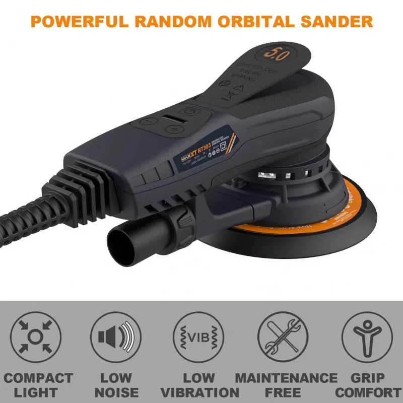 MAXXT 6Inch 150mm Power Sanding Machine Electric Orbital Sander Central Vacuum Brushless Motor Sander Orbital Car Polisher 2