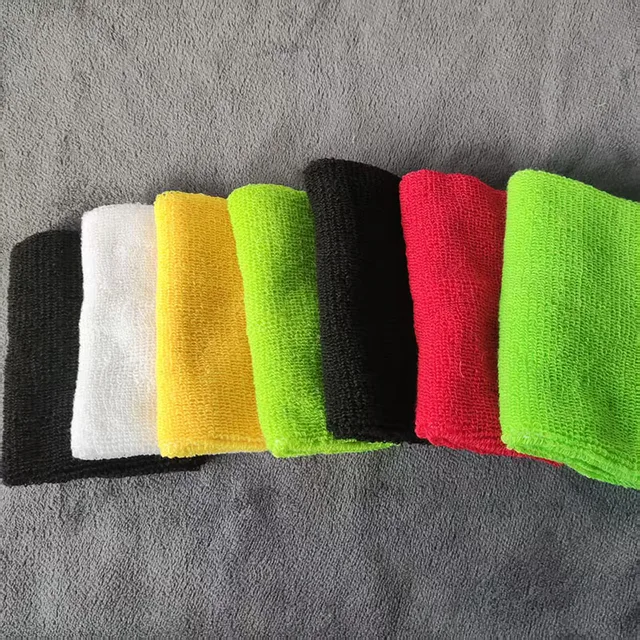 1/2/10 pcs Towel Sports Wristbands Tennis Sweat Bands Wrist Guard For Basketball Volleyball padel Fitness Sweatbands Wrist Wrap 4
