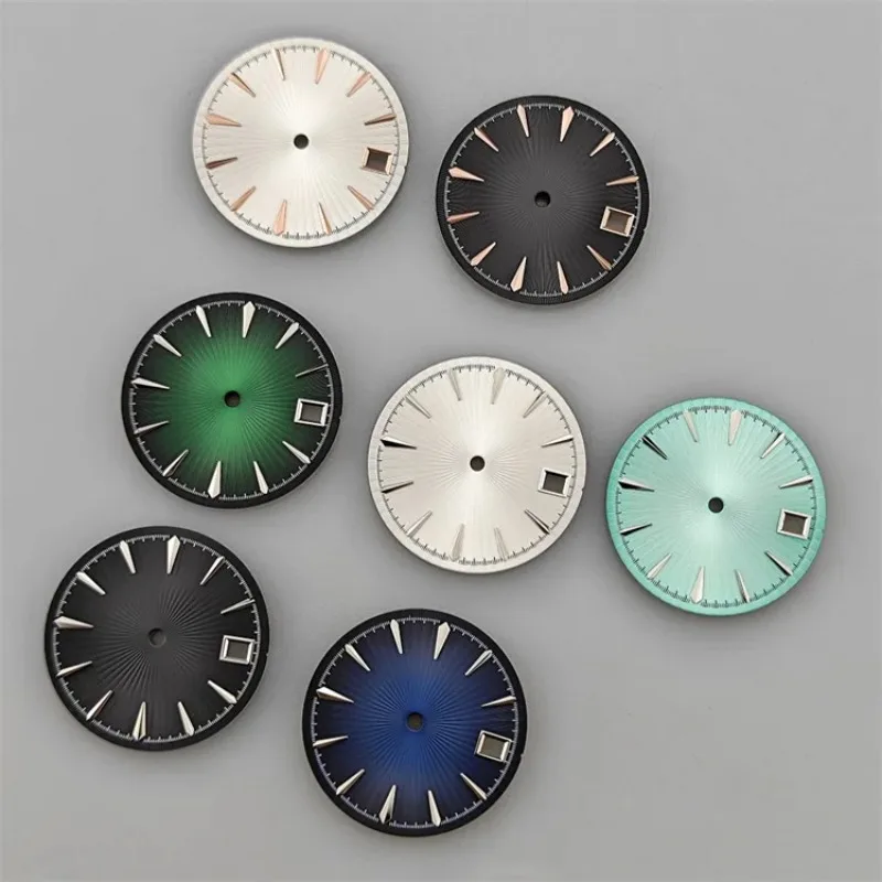 Radial Pattern 29mm Watch Dial with Single Date for Men's and Women's Watches