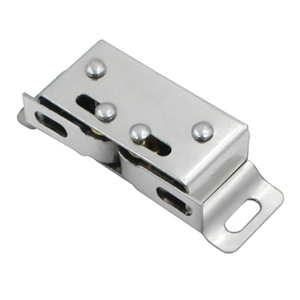 Hardware Magnetic Cabinet Catches With Double Roller Catch Stainless Steel Touch Bead For Home Wardrobe Cabinet Touch Bead Door
