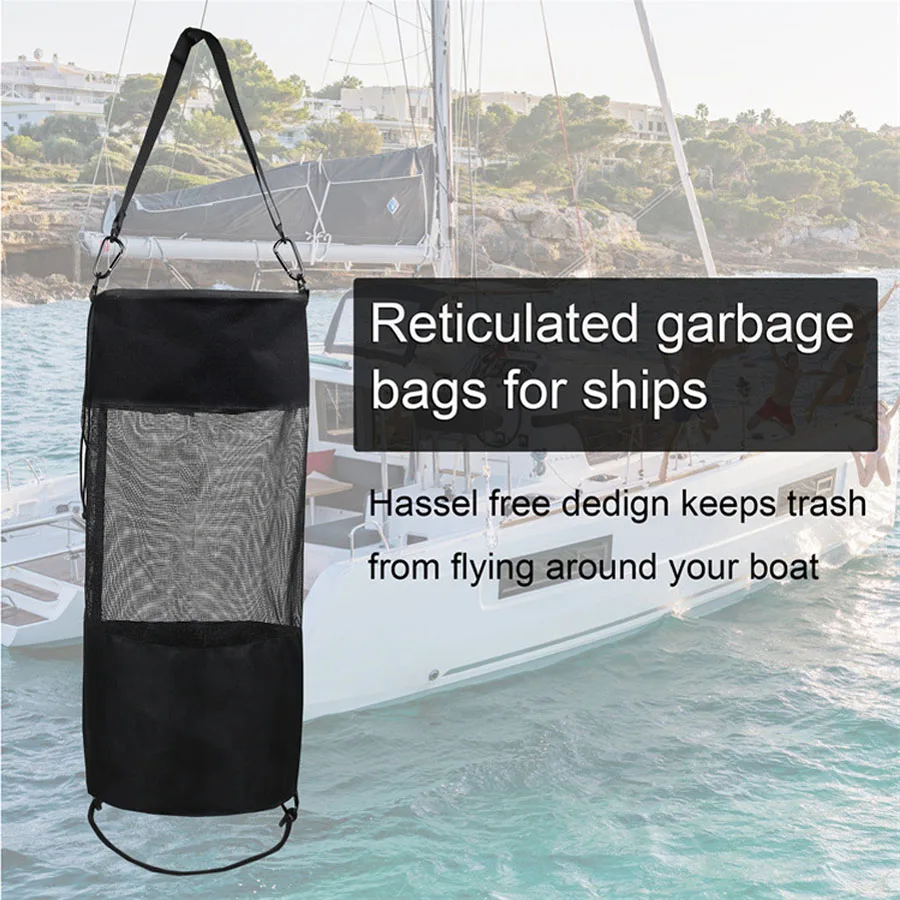 1Pcs Boat Trash Can Reusable Trash Bag Portable Bag Boat Accessories for  Outdoor Activity