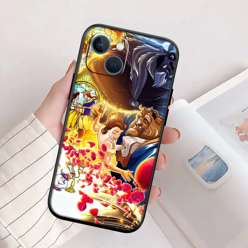 Luxurious Beauty and the Beast-Themed Shell Phone Case