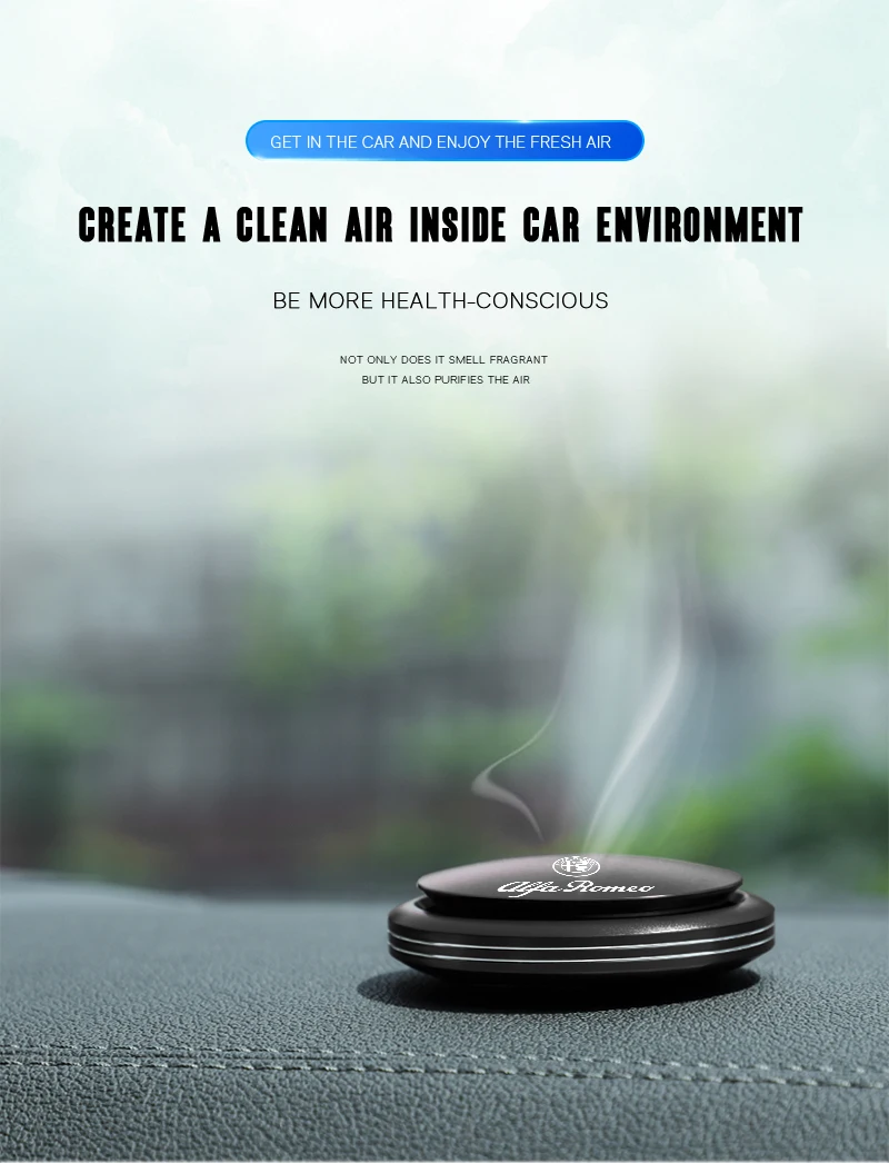 Alfa Romeo Auto Parfum Diffuser - Montage op ventilatierooster