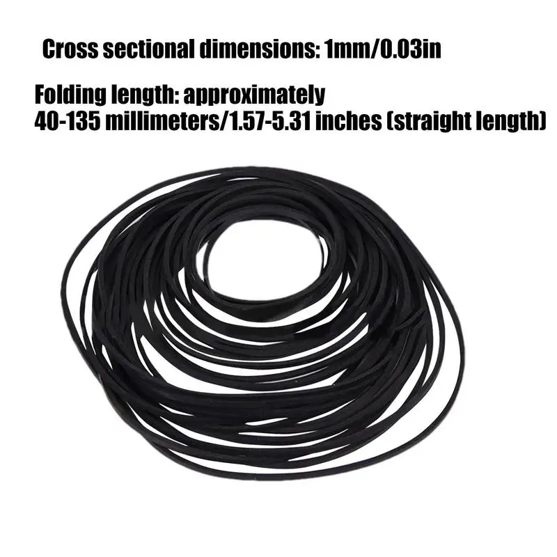 Cassette Tape Player Belts 30X Hybrid Cassette Player Belts Cassette Repair Device Treadle Sewing Machine Belt Rubber Belts For
