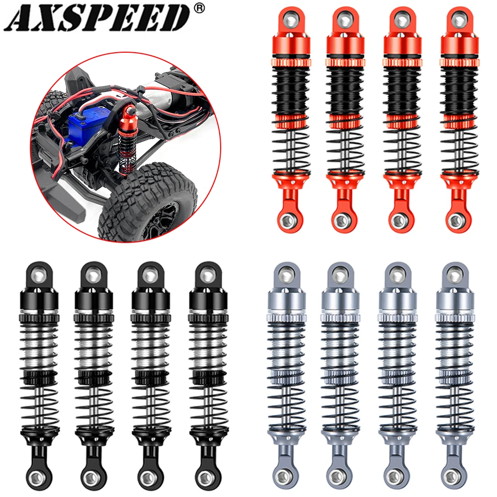 

AXSPEED 4 шт. Металлические Амортизаторы для TRX4M 1/18 RC Micro Crawler Бронко Defender Shock аксессуары для амортизаторов