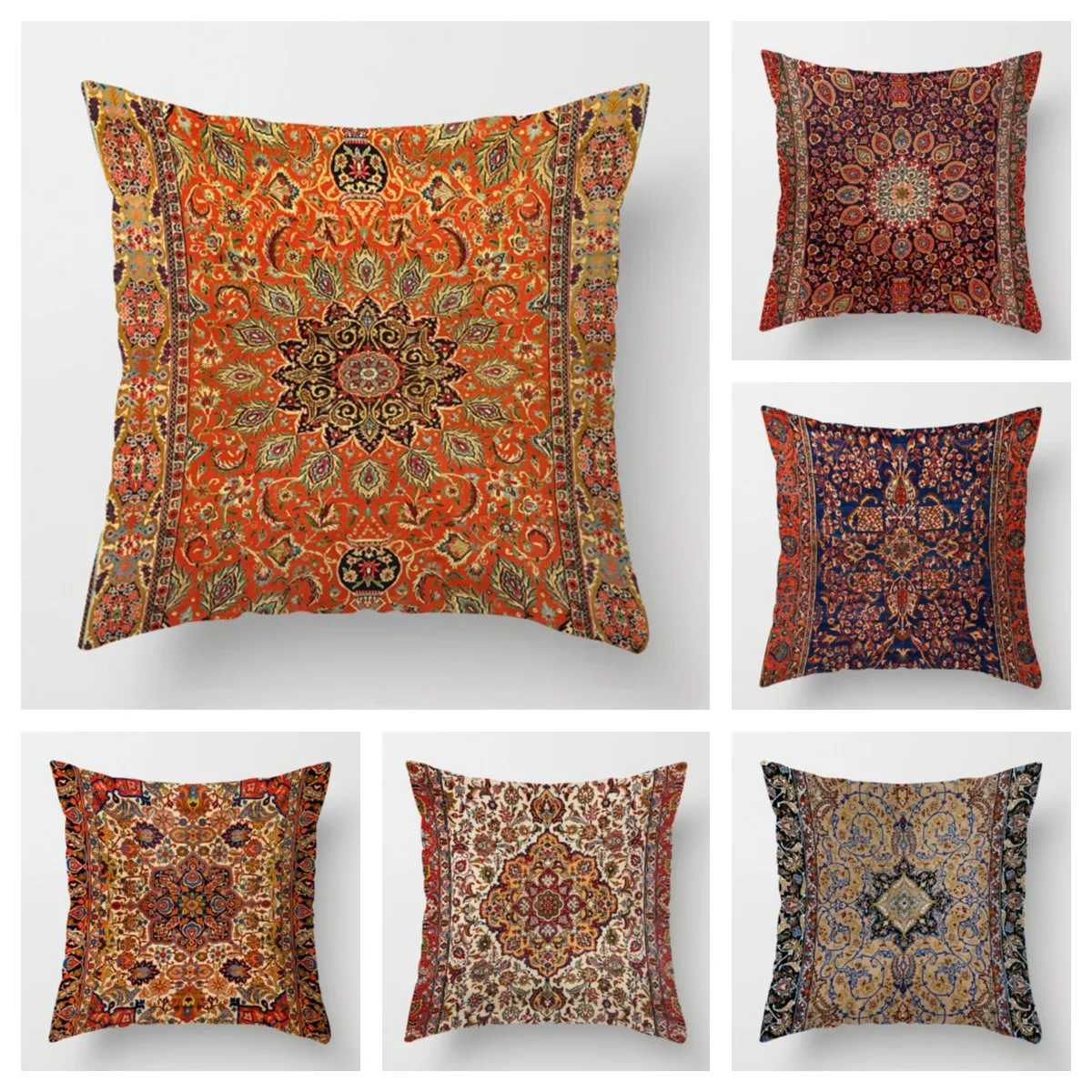 

Nordic national style pillowcase 60*60 home decoration living room sofa decoration cushion cover 50*50 car kao'z cover 40*40
