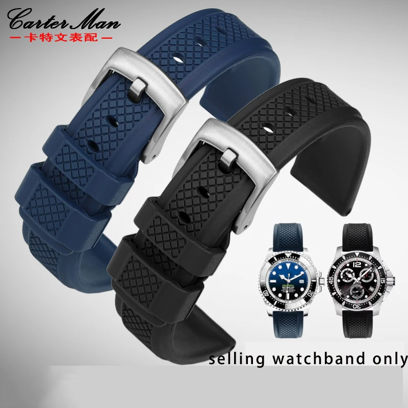 Cinturino In Gomma Fluorurata Per Seiko Rolex Water Ghost King Omega Series Cinturino Per Orologio 20Mm 22Mm Cinturino Da Polso Accessori Bracciale