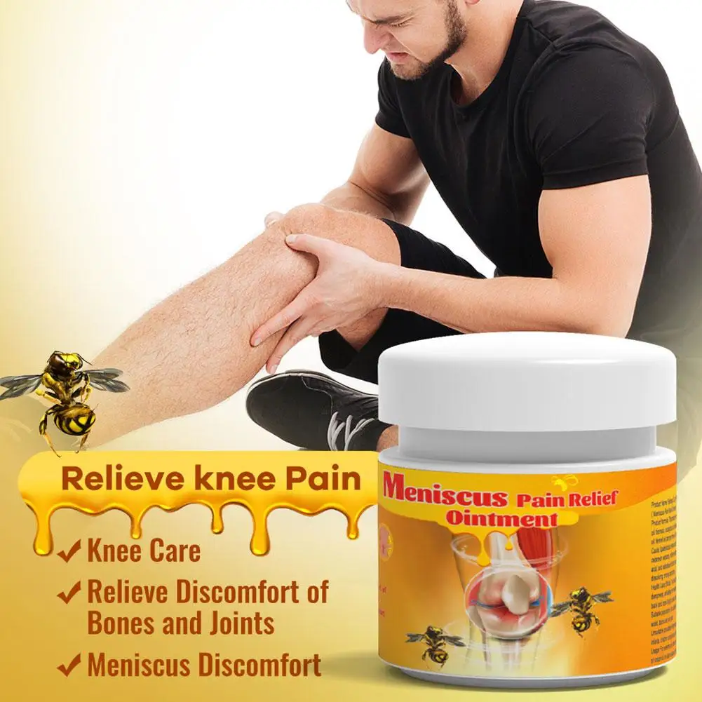 Bee Knee Pain Relief Cream Meniscus Sprain Medical Plaster Arthritis Rheumatoid Joints Analgesic Ointment Support Care 10pcs pain ointment gel,sore healing cream