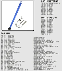 Enhanced Motorcycle Side Stand with Spring Kit (Blue 08 - 16)