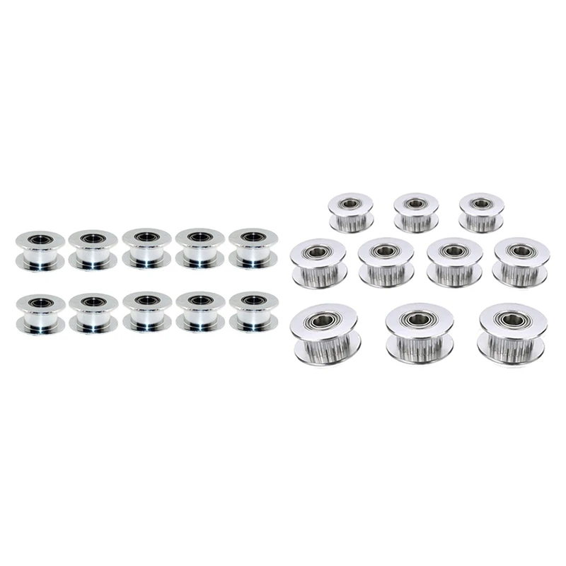 Polea GT2 POWGE Con Rodamiento DI 5mm - 20 Dientes - Anchura Correa 6mm - Alta Calidad Y Precisión