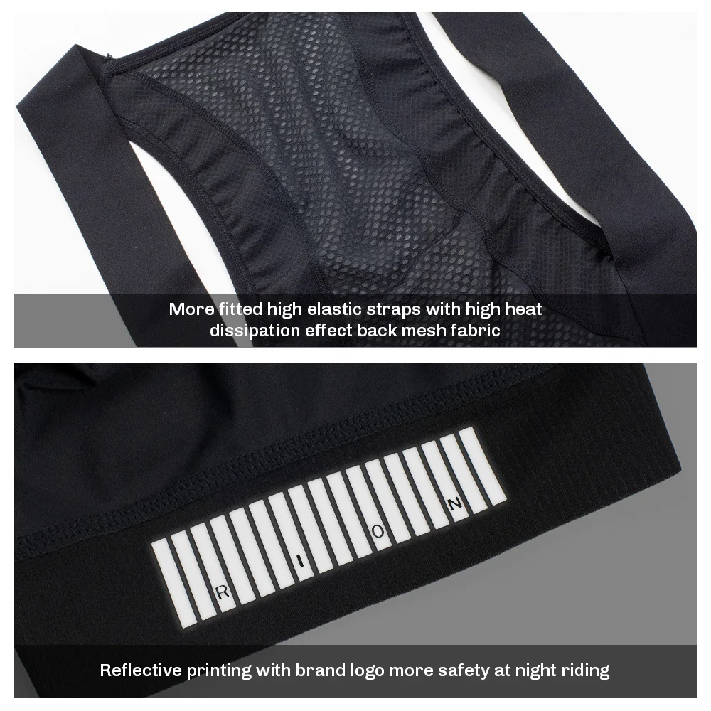Cycling Shorts RION Men's Mountain Bike MTB Tights Padded Elastic Interface 7 Hours Long Distance Road Riding