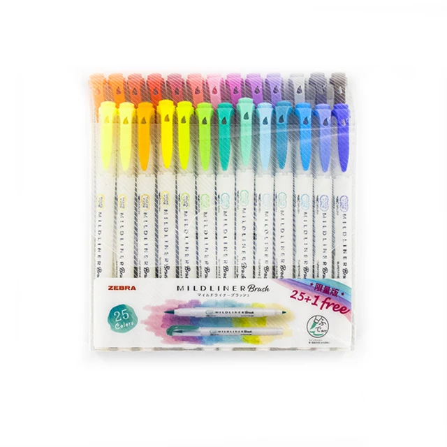 Zebra Mildliner Soft Color Highlighter  Zebra Mildliner Marker Pen -  3/5/25 Color - Aliexpress