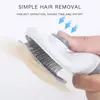 Pet Dog Brush Cat Comb Self Cleaning Pet Hair Remover Brush For Dogs Cats Grooming Tools Pets Dematting Comb Dogs Accessories 2
