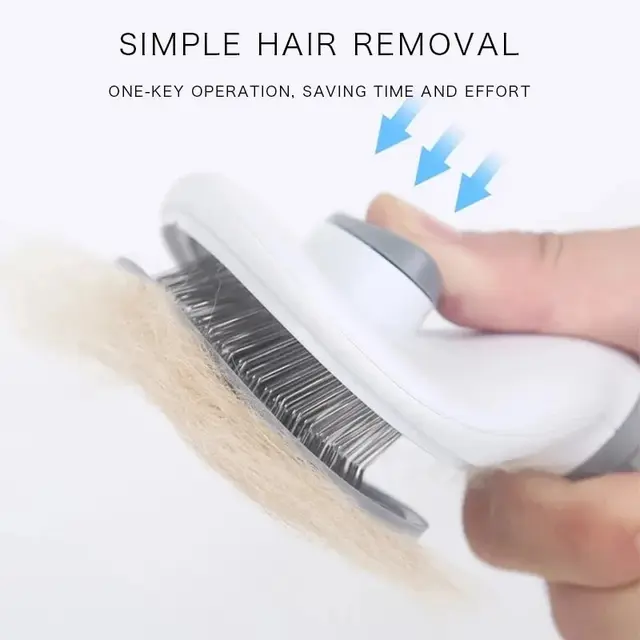Pet Dog Brush Cat Comb Self Cleaning Pet Hair Remover Brush For Dogs Cats Grooming Tools Pets Dematting Comb Dogs Accessories 2