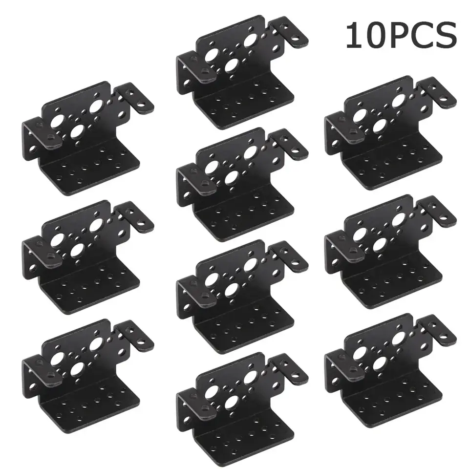 1/2/4/10 PCS Multi Servo Bracket for MG995 MG996R Universal Aluminum Multifunction Servo Bracket Robot Steering Gear Bracket image 1