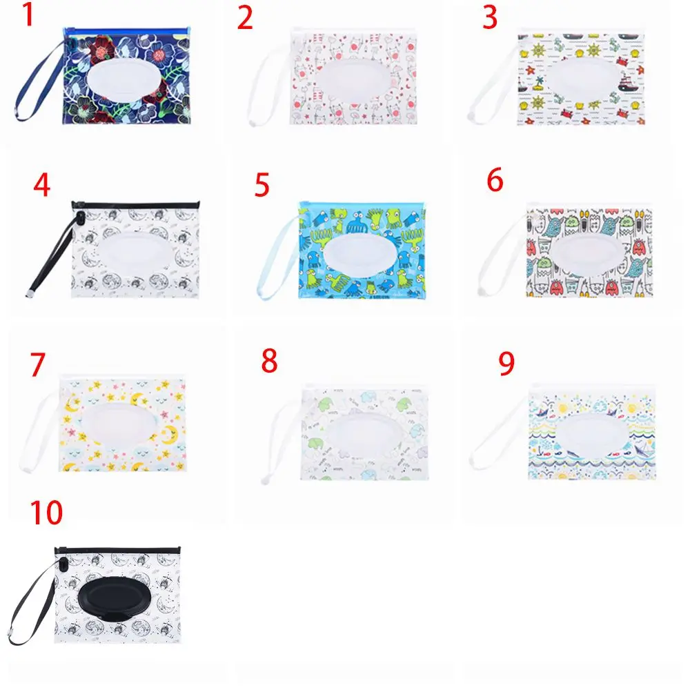 Wet wipe case Wet wipes case Wet wipes box Cute lightweight portable eco-friendly reusable travel wet wipes box Wipes case container Wet bag