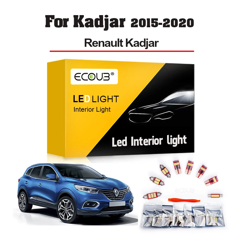 15PCSLEDInteriorLightKitforKadjarRenaultKadjar201520162017