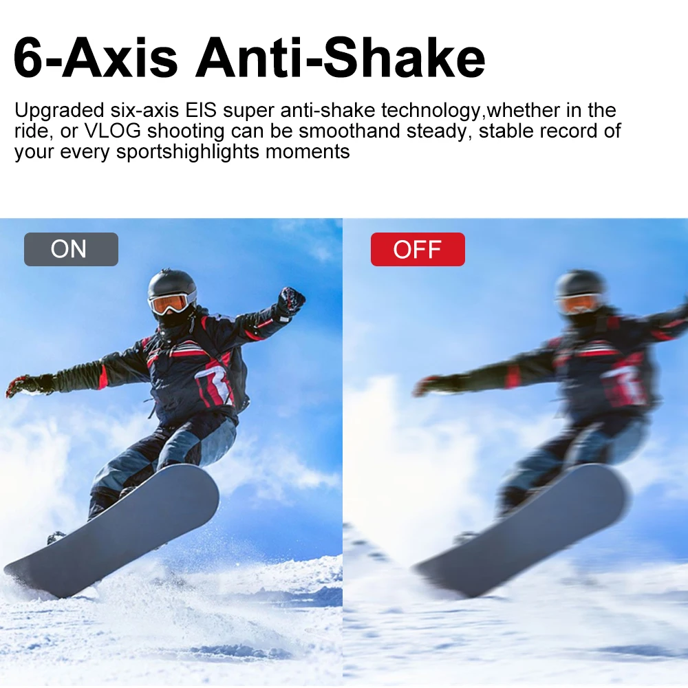 Ourlife 4K Action Camera with Touch LCD and WiFi
