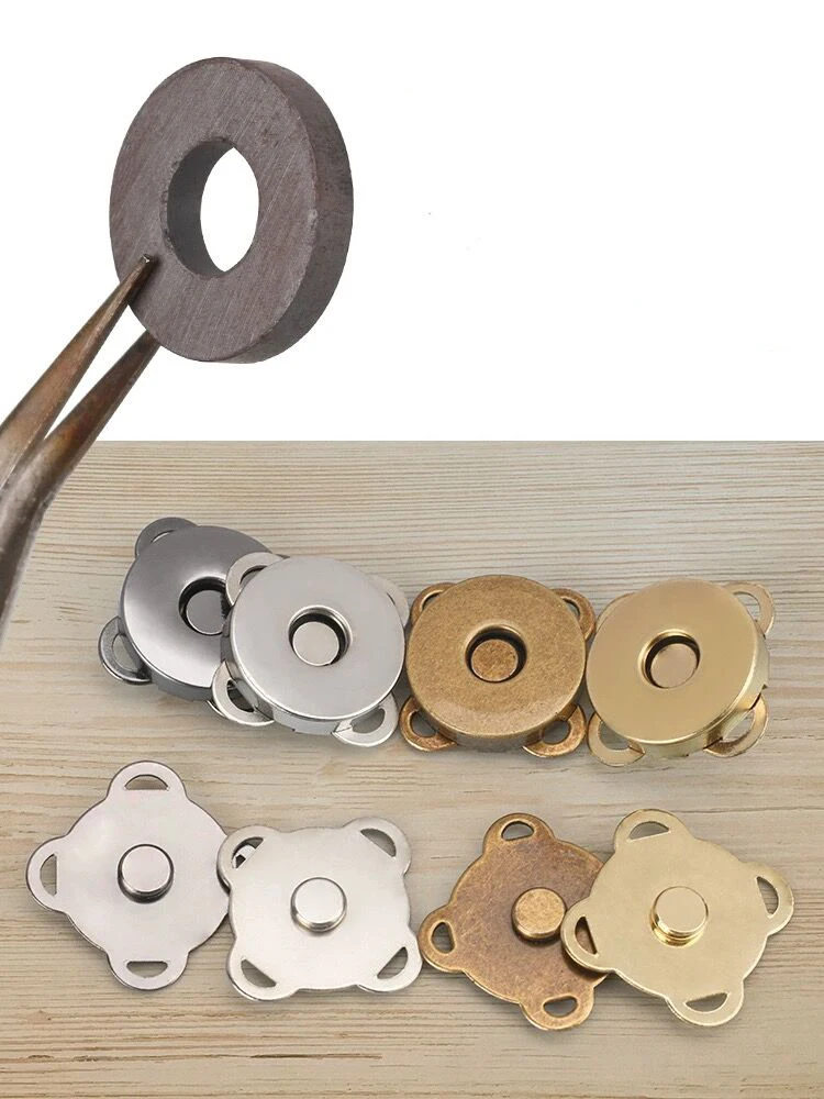 Fermoirs Magnétiques en Métal pour Couture,1418mm,pour Sac à Main,Bricolage,Cadenas,Épingles à