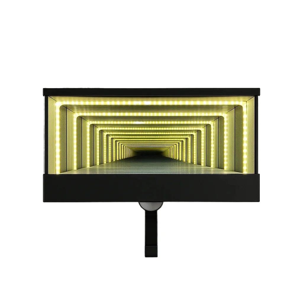 Nuevo llavero de coche impreso en 3D, organizador de llaves de montaje en pared con gancho de garaje LED infinito, fácil instalación, decoración creativa divertida para el hogar