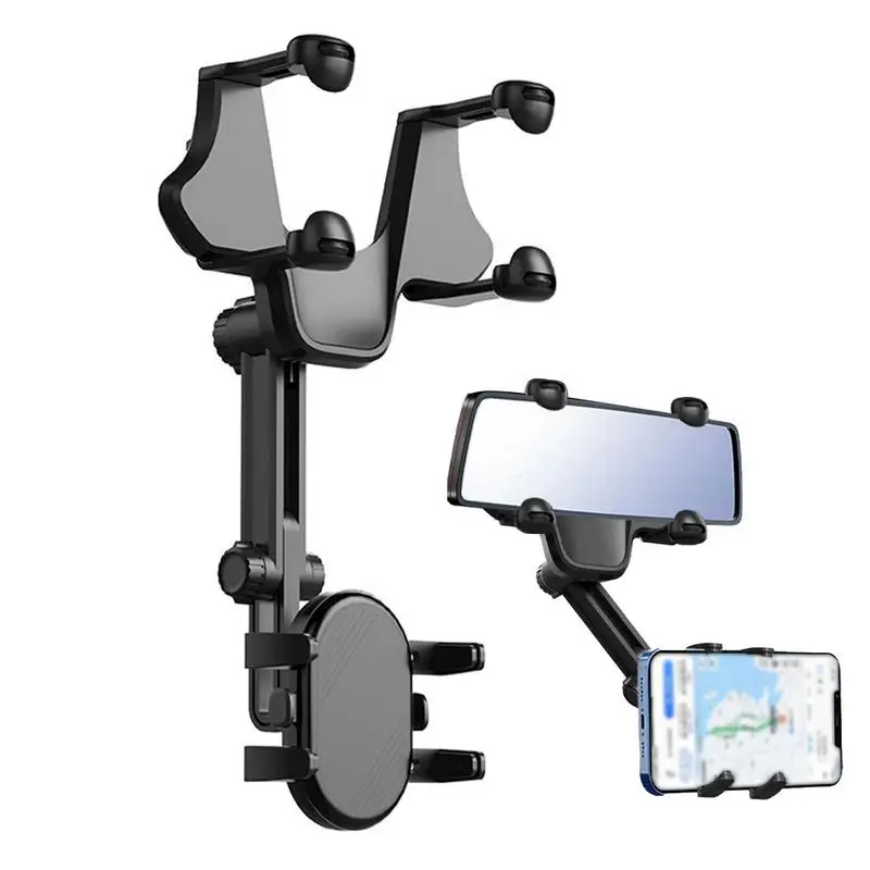 

Автомобильный держатель для телефона на зеркало заднего вида, выдвижной держатель для мобильного телефона, универсальный держатель для телефона в автомобиле