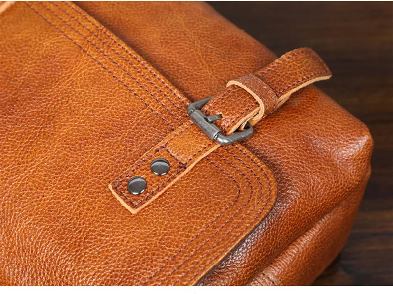 PNDME Outdoor Casual Natürliche Echte Leder männer Umhängetasche Mode Täglichen Luxus Erste Schicht Rindsleder Designer Schulter Tasche – Detail 18