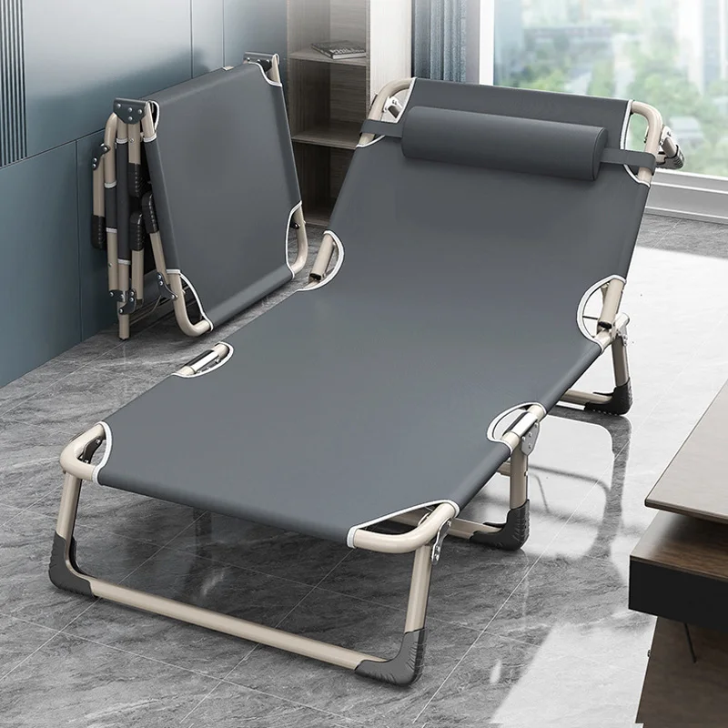 170*56*25cm Folding bed single bed home simple nap office adult nap camp multifunctional reclining chair folding bed chair