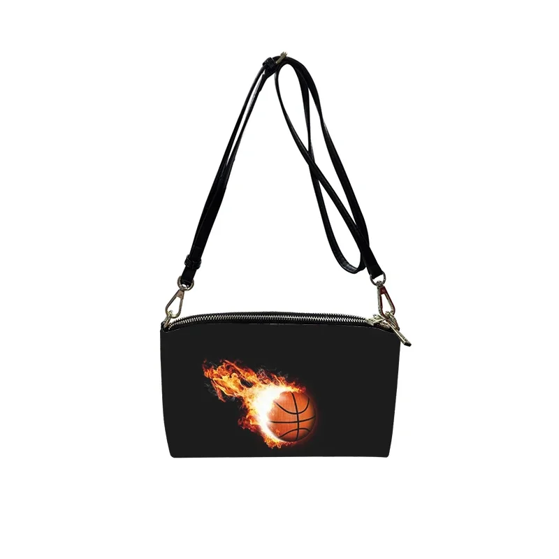 basketball PU Crossbody Bag 2023 New Women's Fashion Shoulder Bag Minimalist Small Square Bag for Women