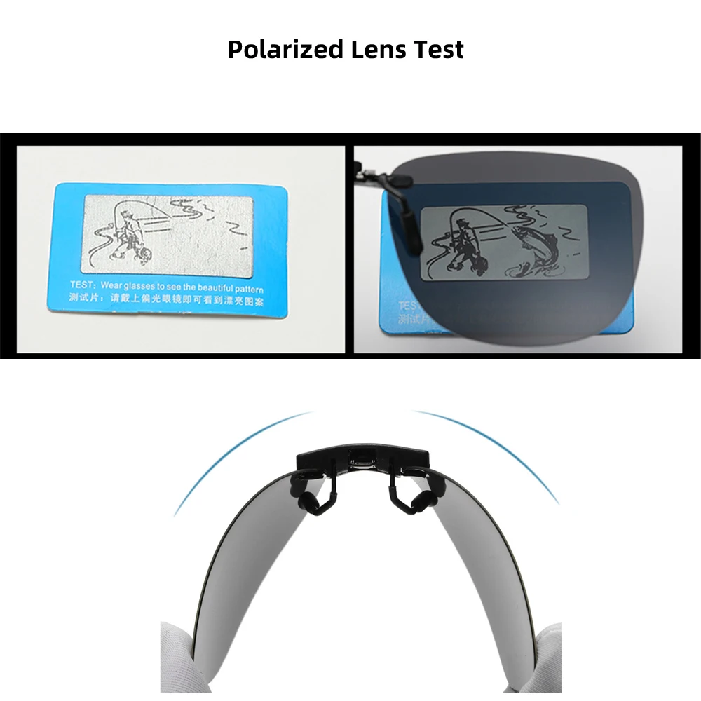 Polarized Vintage Clip-On Sunglasses with UV400 Protection