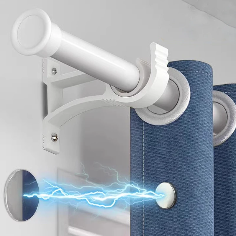 Magnetic Wall-Mounted Curtain Closure Set - Detachable Metal Buckle Fasteners