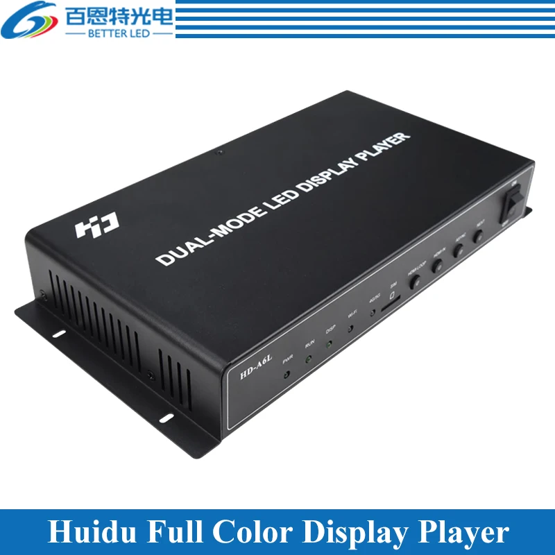 

Huidu HD-A6L With WiFi Synchronous and Asynchronous Dual Mode Full Color LED Display Multimedia Player