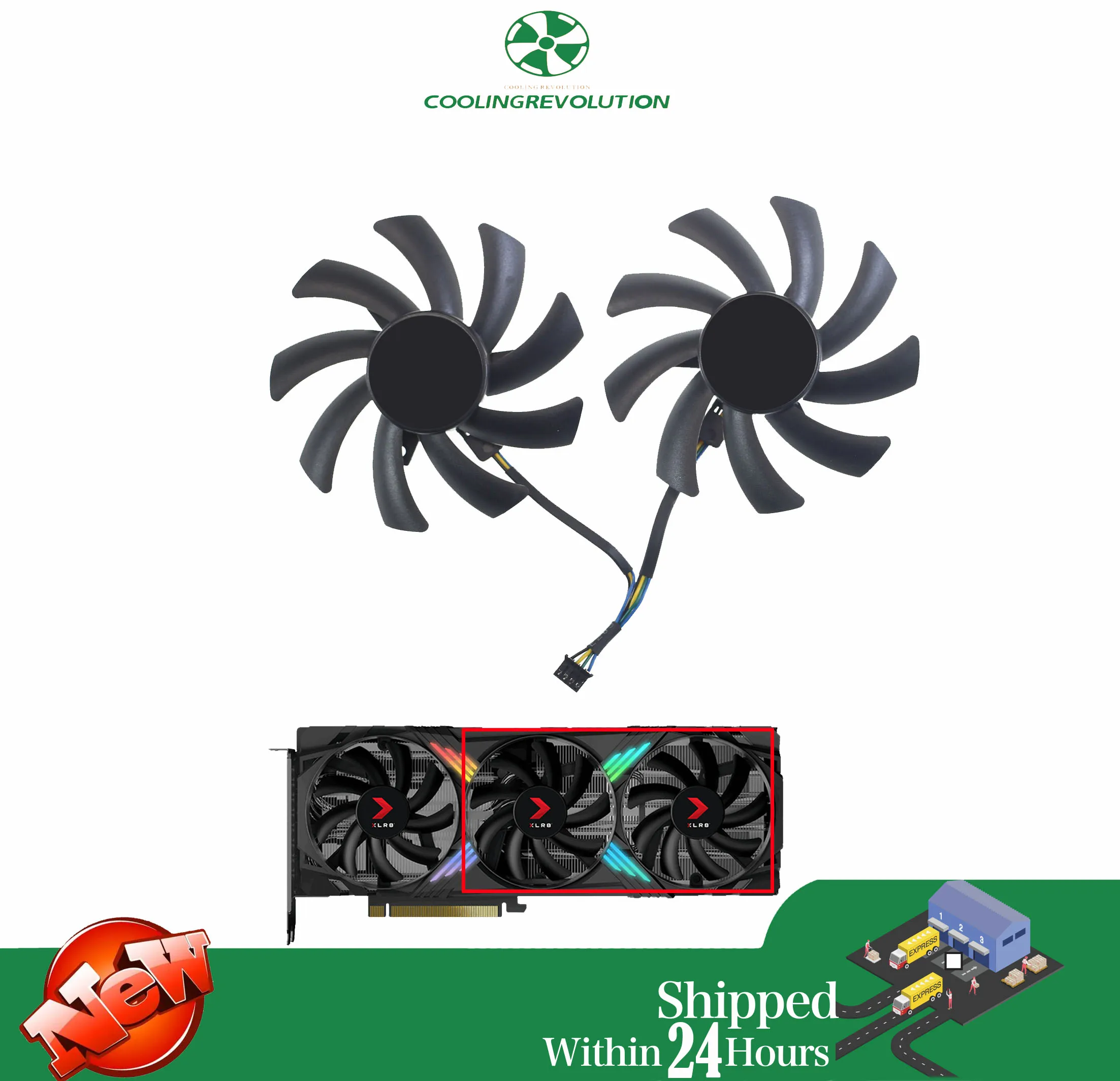 Cooler para PNY GeForce RTX 4070 4060