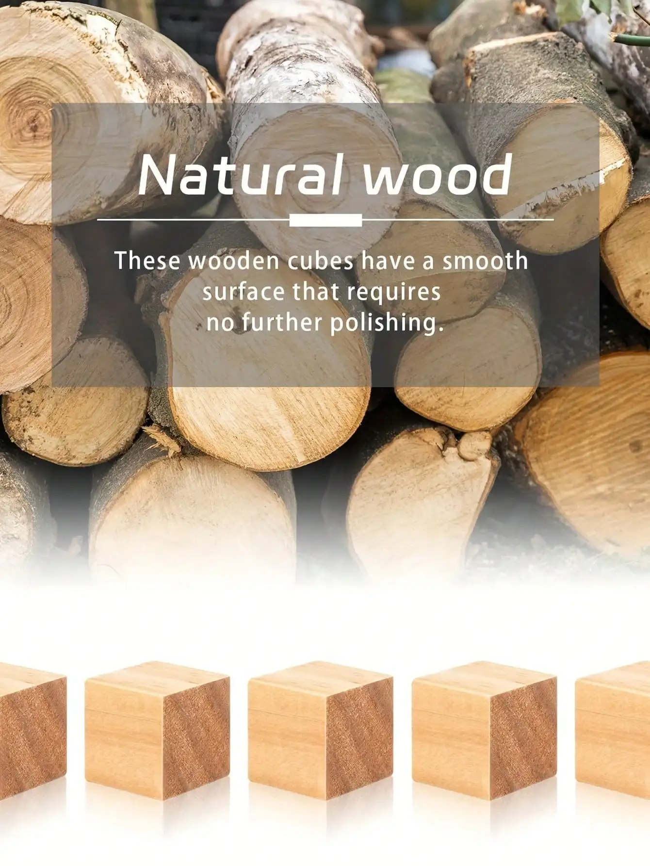Various Sized Unfinished Wooden Blocks for DIY Crafting and Home Decor
