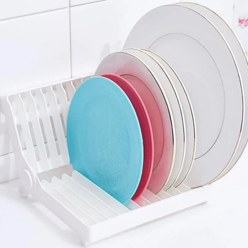 Kitchen Accessories Rein Folding Plate Draining Rack Dish Storage Rack Dish Drying Rack Kitchen Organizer